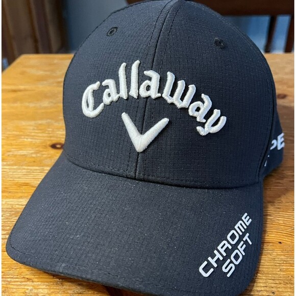 Callaway Golf Hat Black Lightweight Chrome Soft Apex Epic Cap Moisture Wicking - Picture 1 of 9